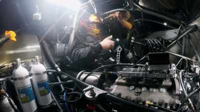 Dad's got the tuner right on it, - Street Outlaws No Prep Kings Team Attack