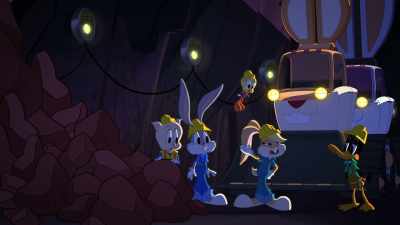 Daffy, you were supposed to
dump the rocks - Bugs Bunny Builders