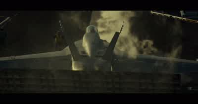 Dagger one up and ready on catapult oneDagger spare standing byDagger four up and readyDagger three up and readyDagger two up and readySupport assets airborneStrike package readyStanding by for launch decisionSend them - Top Gun: Maverick