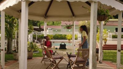 Daloris is asleep, - Death in Paradise