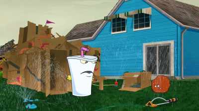 Damn, man, them plants chased us - Aqua Teen Forever: Plantasm