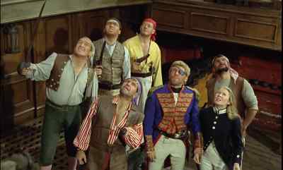 Damn you, use your pistols!
Shoot him down! - Carry On Jack