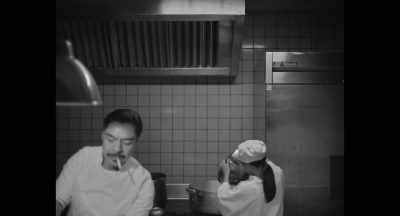 Damon runs in and says, "I got it!" And - La Cocina