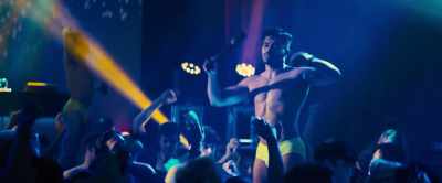 [dance music playing] - Bros