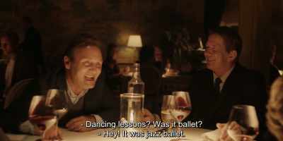 - Dancing lessons? Was it ballet?
- Hey! It was jazz ballet. - Another Round