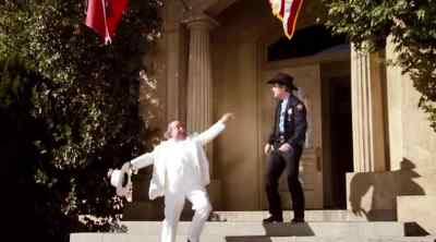 Dang! That's my bank.
Call the Fire Department! - The Dukes of Hazzard