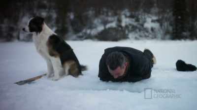 Dang, yeah, that's super deep, - Life Below Zero: First Alaskans