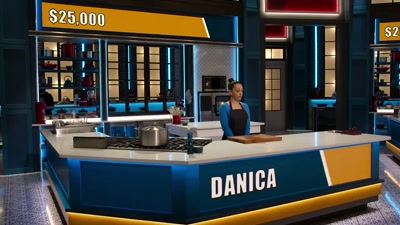 Danica, you have the highest bid,
which means you get the Spend Box. - Cook at all Costs