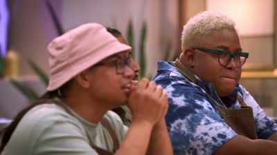 DANIELLE: Two people are about
to be eliminated, - Secret Chef