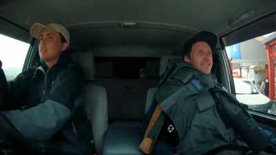 Danny and Tyler
arrive in Reefton - Gold Rush: Parker's Trail