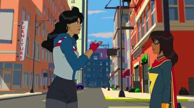 Dante's family is practically
begging him to come home, - Marvel Rising: Playing with Fire