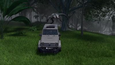 Darius, remind me how we got away
from the raptors last time. - Jurassic World: Camp Cretaceous