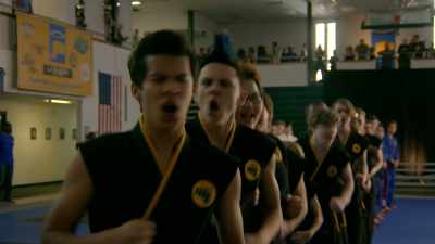 DARYL: Now that's what I call
an entrance! - Cobra Kai