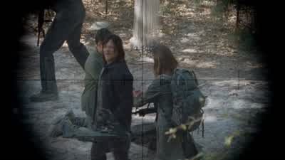 On the ground. - The Walking Dead