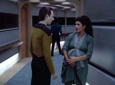 Data,
will you help me get to sickbay? - Star Trek: The Next Generation
