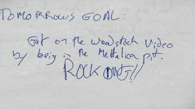 Dave was going to a show
to go see his favorite band. - Woodstock 99: Peace Love and Rage