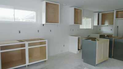 Dave and I are putting
the kitchen cabinets in today. - Help! I Wrecked My House