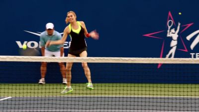 DAVENPORT:
A huge Janssen forehand. - CSI: Crime Scene Investigation