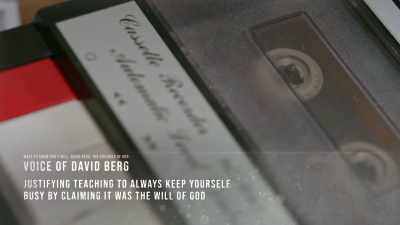 DAVID BERG (ON RECORDER):
Doing God's will, - Children of the Cult