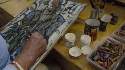 DAVID: I started working on
this piece last week, - Black Art: In the Absence of Light