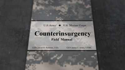 DAVID: I wrote
counterinsurgency guidance
myself, actually, - Leavenworth