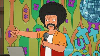Davis and Oscar
as Burt Reynolds and Loni Anderson! - Corner Gas Animated
