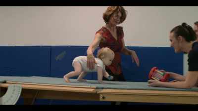 Dax would switch freely
between crawling on hands and knees - Babies