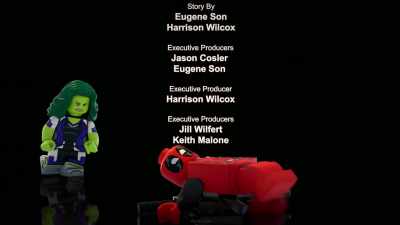 -Deadpool!
-Whoa! [grunts] - LEGO Marvel Avengers: Mission Demolition