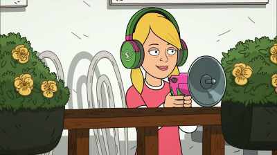 [deafening bark] - Corner Gas Animated
