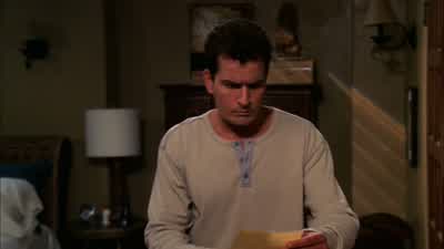 "Dear Charlie, thanks for a wonderful night. - Two and a Half Men
