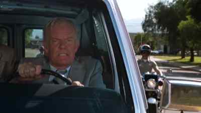 Dear heaven,
he's going to pull us over. - CHiPs