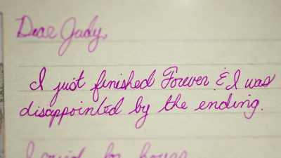 "Dear Judy, I just finished Forever..., - Judy Blume Forever