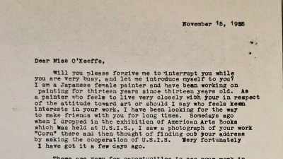 "Dear Miss O'Keeffe," - Kusama : Infinity