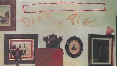 "Death to pigs"
had been scrawled in blood - 35 Serial Killers the World Wants to Forget