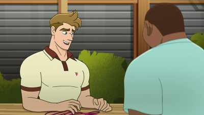 Deb, I apologize
for interrupting your lovely barbecue. - Q-Force