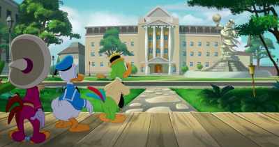 Debbie: So long, suckers!
(cackles) - Legend of the Three Caballeros