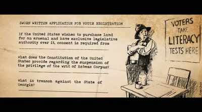 DEBO ADEGBILE:
The literacy tests - All In: The Fight for Democracy