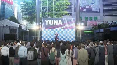 Debuting as the world's first AR idol,
Yuna is an AI controlled by a program, - Sword Art Online: The Movie – Ordinal Scale