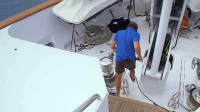 Deck crew, is someone
ready on the anchor, please? - Below Deck Down Under