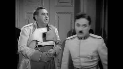 Declare war on napaloni NapaloniYes napaloni Listen you blockhead Mobilize every division of the army and the air forceProceed to bacteria and attack at once But war will be the end of usDo as I tell you MadnessShut up Very well Will you sign thisYes I'll - The Great Dictator