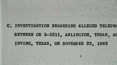Declassified FBI documents revealed that
their conversation was being monitored. - The Assassination & Mrs. Paine