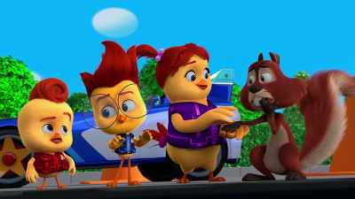 -Deep breaths.
-[breathing] - The Chicken Squad