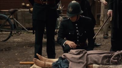 Deep cuts on the ankle. - Murdoch Mysteries