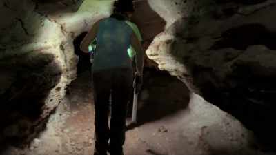 Deep inside the cave, - Lost Treasures of the Maya