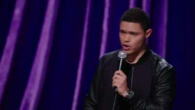[deep, raspy vocalizing] - Trevor Noah: Afraid of the Dark