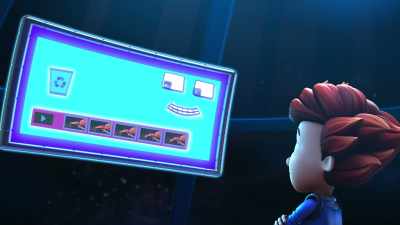 Deleting last two minutes
of comet surfing escapade - Ready, Jet, Go! Space Camp: The Movie