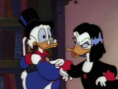Della stole the spear,
angered the gods, - DuckTales