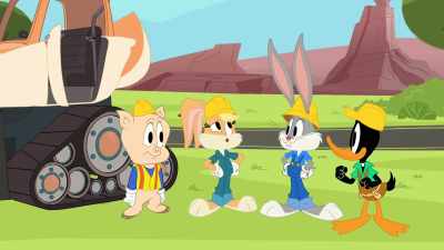 Demolition? No,
it's recycling day. - Bugs Bunny Builders