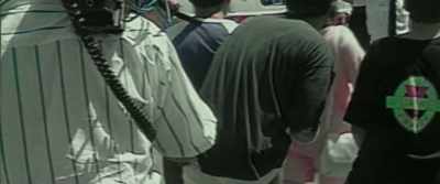Demonstrators threw tomatoes at an
ambulance carrying a Mohawk man* - Beans