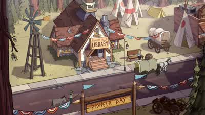 Den days, from telling stories piaround the fire. - Gravity Falls